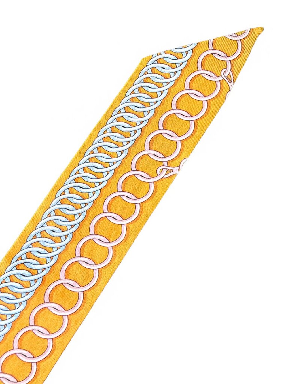 Hermès Maillons Silk Twilly Scarf - Picture 5 of 15